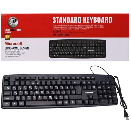 کیبورد اکس پی مدل 8800 با کلیدهای فارسی و اتصال باسیم USB