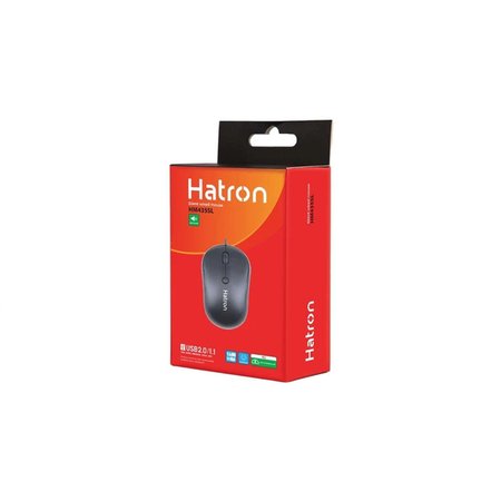 ماوس باسیم هترون مدل HM435SL مشکی بیصدا با ابعاد جمعوجور