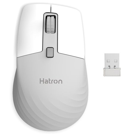 ماوس بی‌سیم هترون مدل HMBW119SL با اتصال بلوتوث و دانگل USB