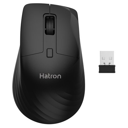ماوس بی‌سیم هترون مدل HMBW119SL با اتصال بلوتوث و دانگل USB