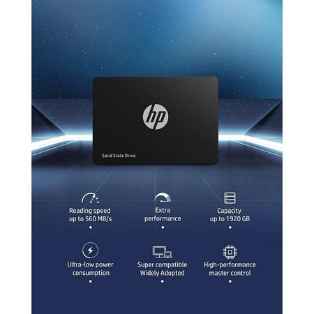 اس اس دی اینترنال HP مدل S650 240 گیگابایت - قالب 2.5 اینچ با سرعت خواندن 560 مگابایت بر ثانیه