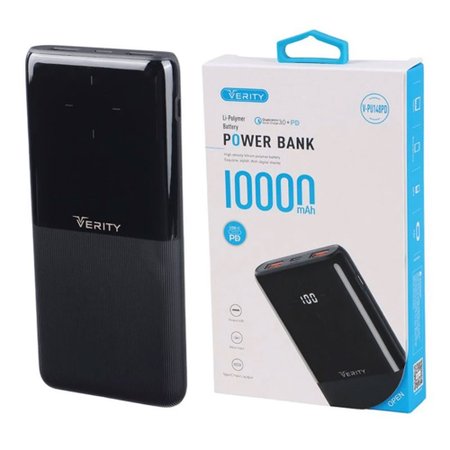پاوربانک وریتی مدل V-PU148 ظرفیت 10000 میلی آمپر ساعت