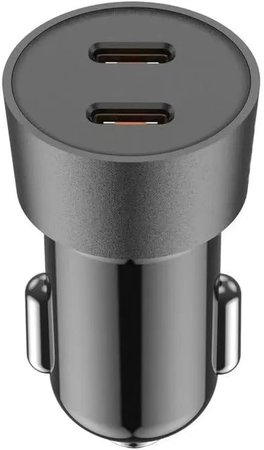 شارژر فندکی 33 وات بودی مدل CC622RTLB با دو خروجی USB-C و کابل شارژ USB-C به لایتنینگ