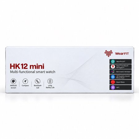 ساعت هوشمند ویرفیت مدل HK12 Mini با بند سیلیکونی و صفحه نمایش 1.75 اینچی
