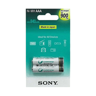 باتری نیم قلمی قابل شارژ سونی مدل NH-AAA-B2GN بسته 2 عددی باتری نیم قلمی قابل شارژ سونی مدل NH-AAA-B2GN بسته 2 عددی