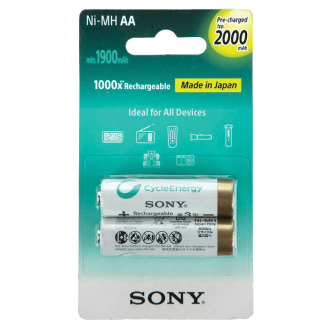 باتری قلمی قابل شارژ سونی مدل NH-AA-B2KN بسته 2 عددی باتری قلمی قابل شارژ سونی مدل NH-AA-B2KN بسته 2 عددی
