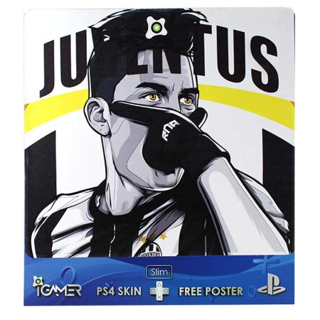 برچسب اسکین پلی استیشن 4 اسلیم طرح the Juventus