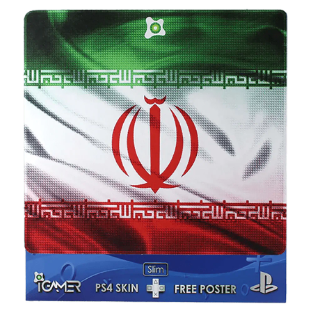 برچسب اسکین برای PS4 مدل اسلیم طرح The Iran